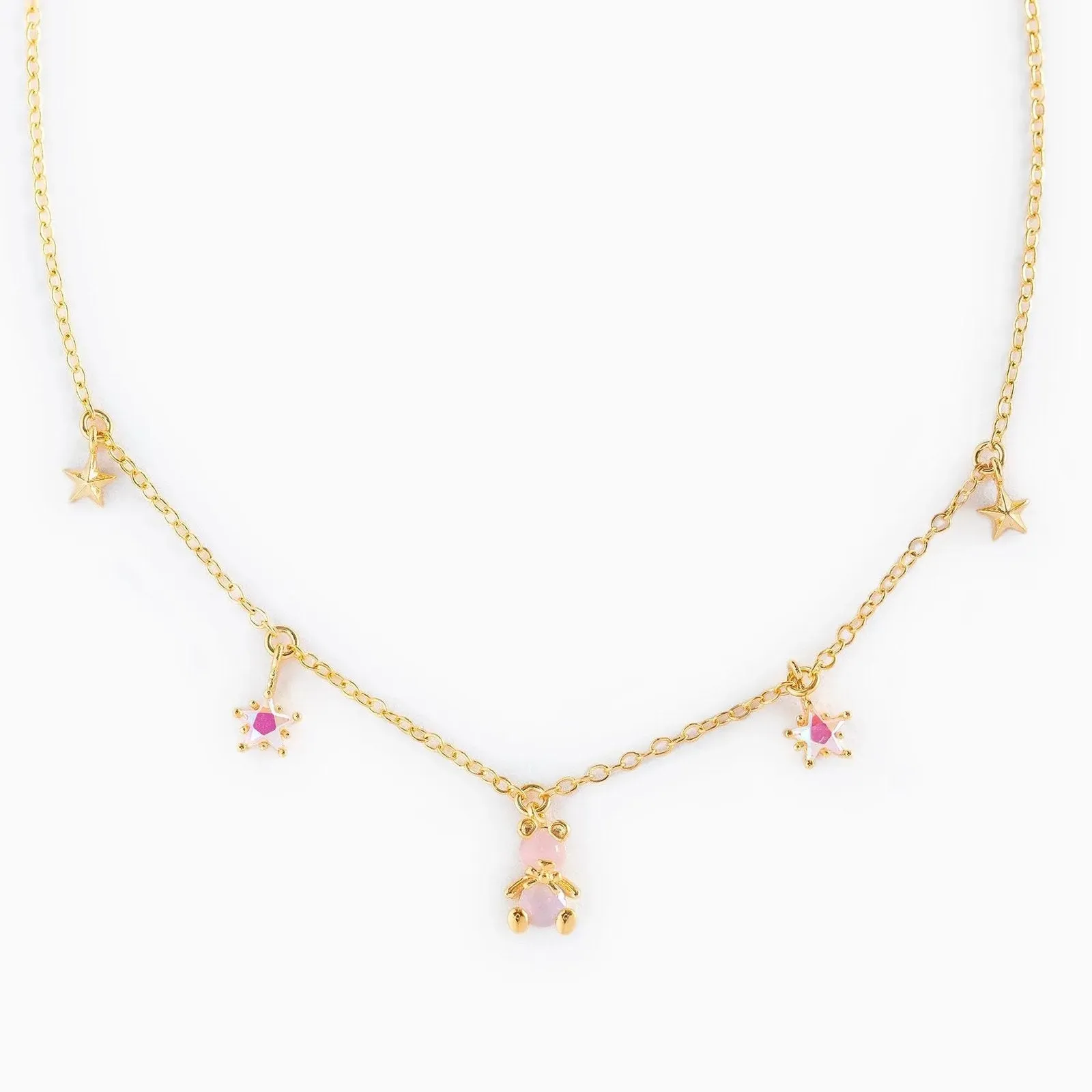 18K Gold Plated Teddy Charm Necklace