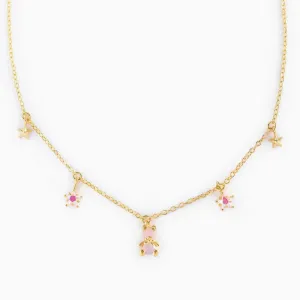 18K Gold Plated Teddy Charm Necklace