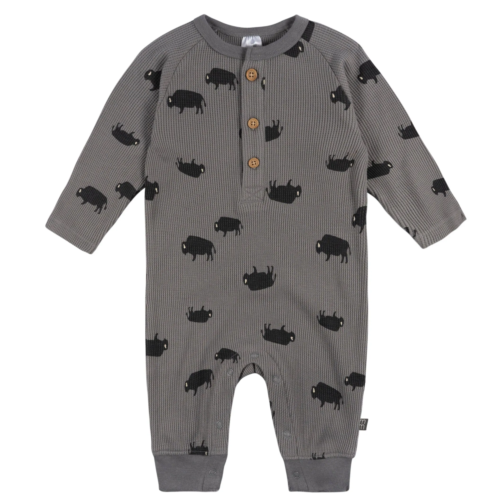 Baby Boys Buffalo Waffle Romper