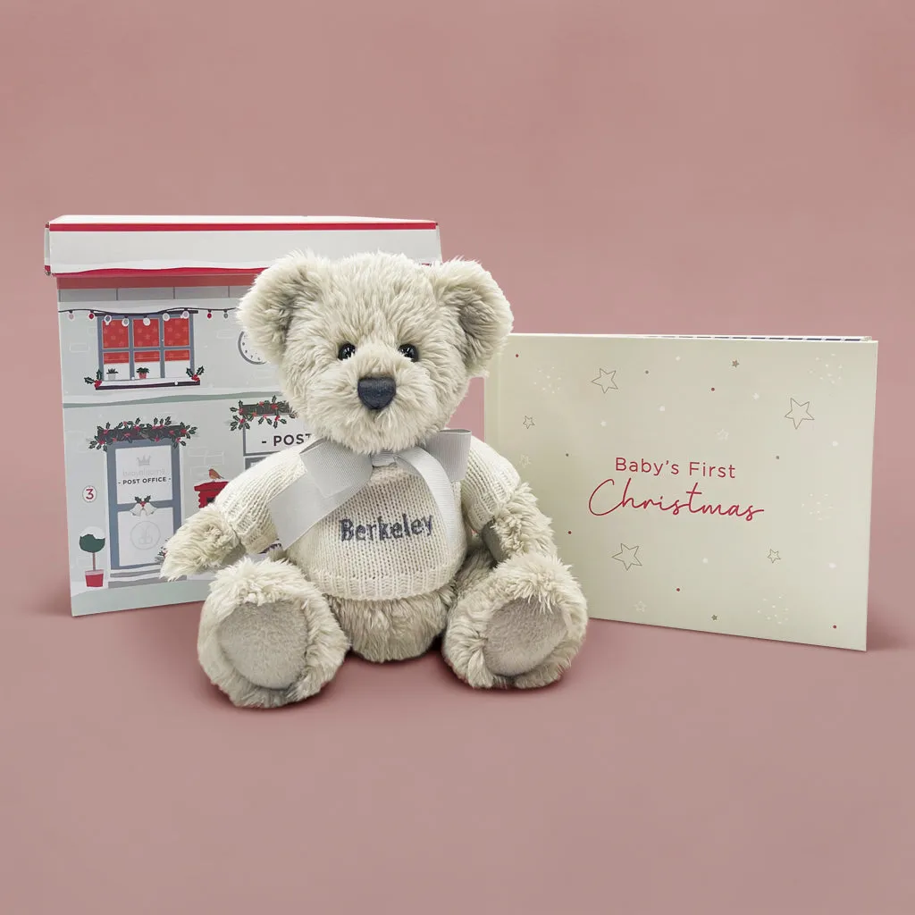 Baby's First Christmas Keepsake Journal with Personalised Berkeley Bear