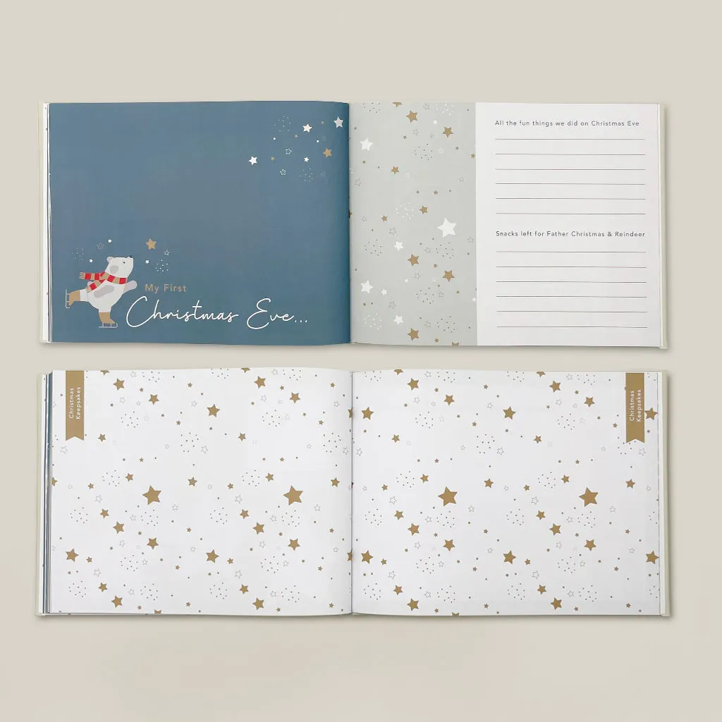 Baby's First Christmas Keepsake Journal with Personalised Berkeley Bear