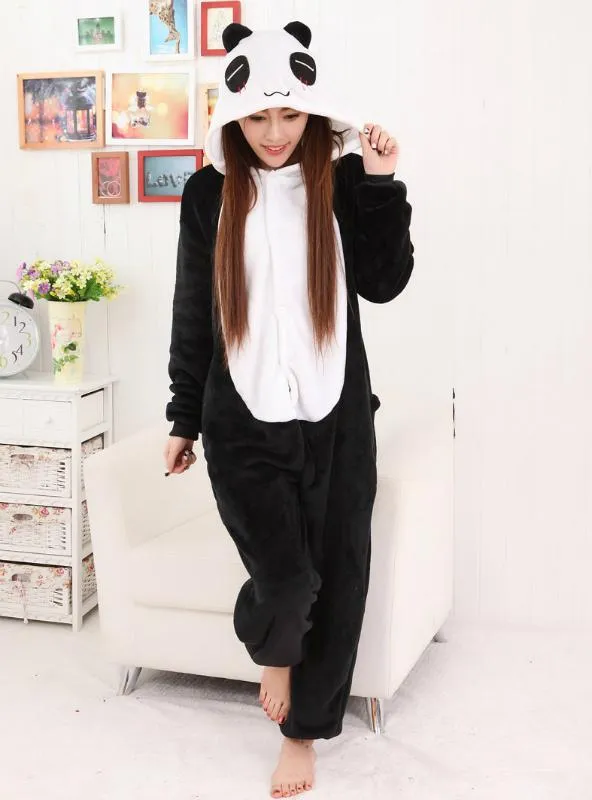 BLACK CARTOON PAJAMA PANDA FOR MALE AND FEMALE LOVERS