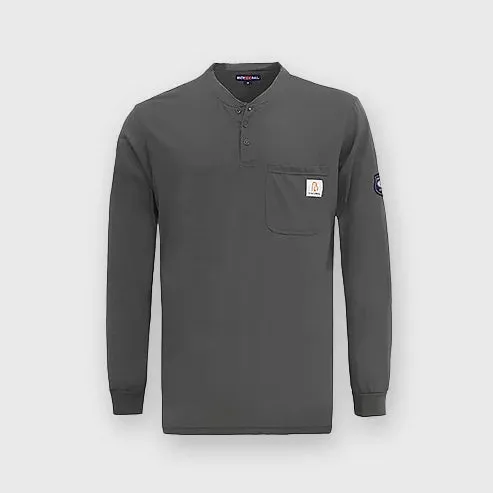 Bocomal FR Henley T-Shirt (7oz) with Button Closure