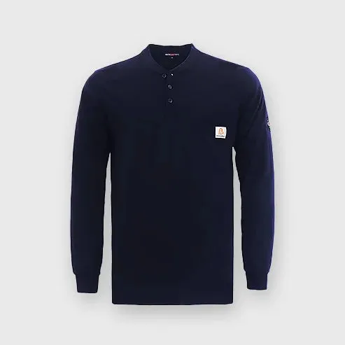 Bocomal FR Henley T-Shirt (7oz) with Button Closure