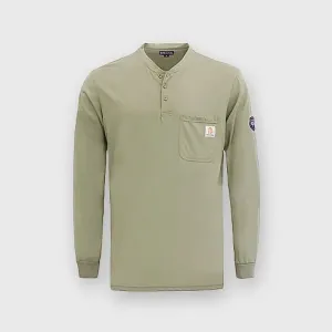 Bocomal FR Henley T-Shirt (7oz) with Button Closure