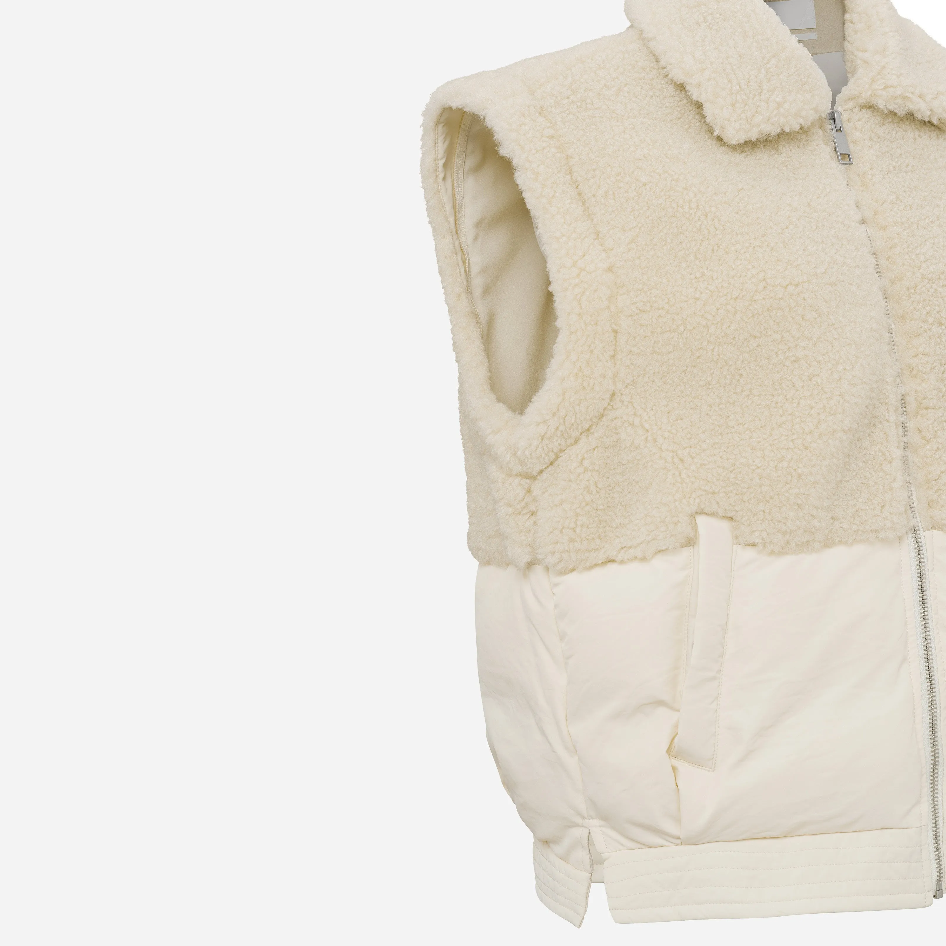 Bomber Jacket with Teddy Detail