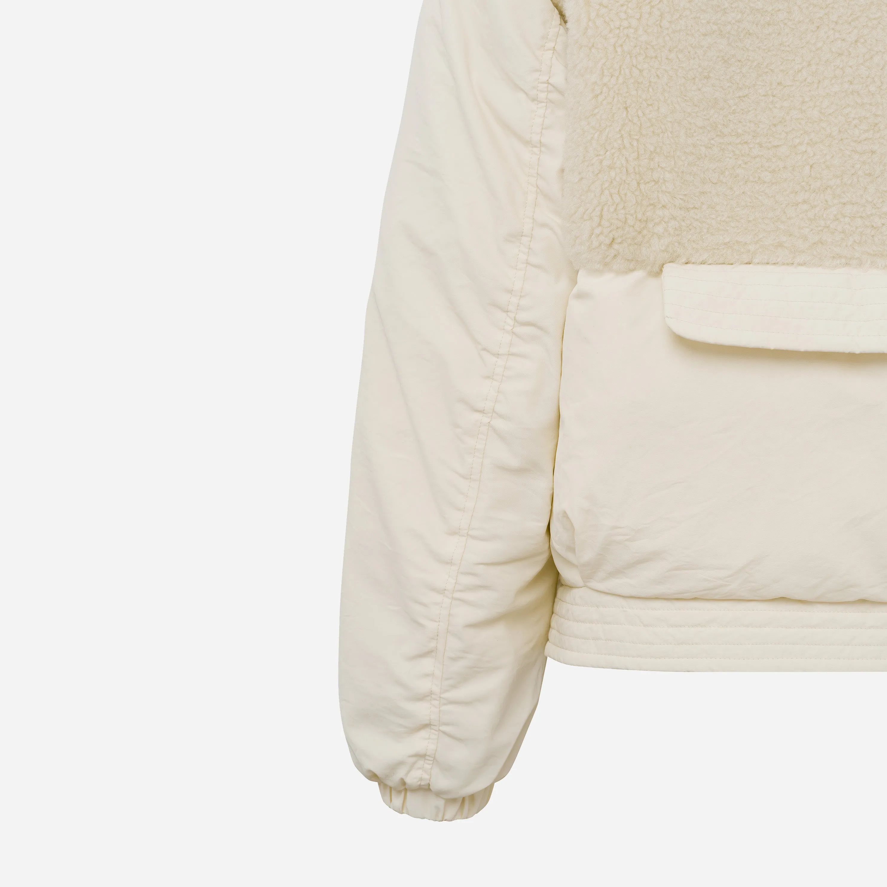 Bomber Jacket with Teddy Detail