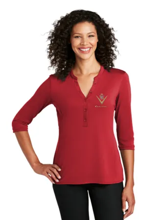 Cadillac 1940's Ladies Henley Shirt