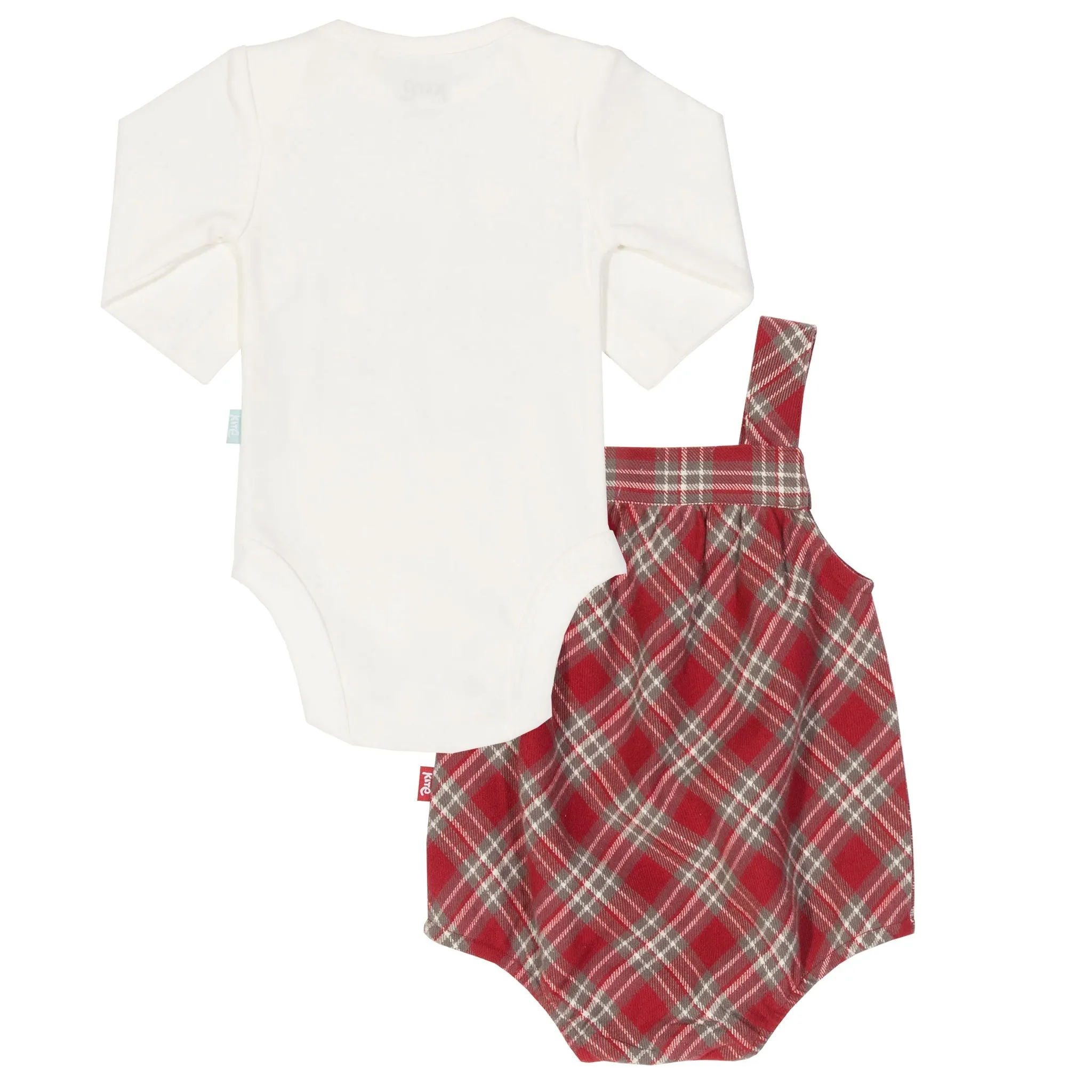 Check bubble romper set