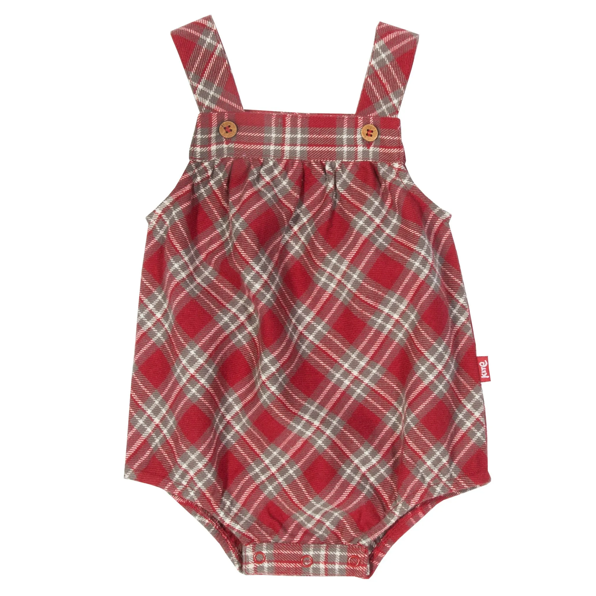 Check bubble romper set