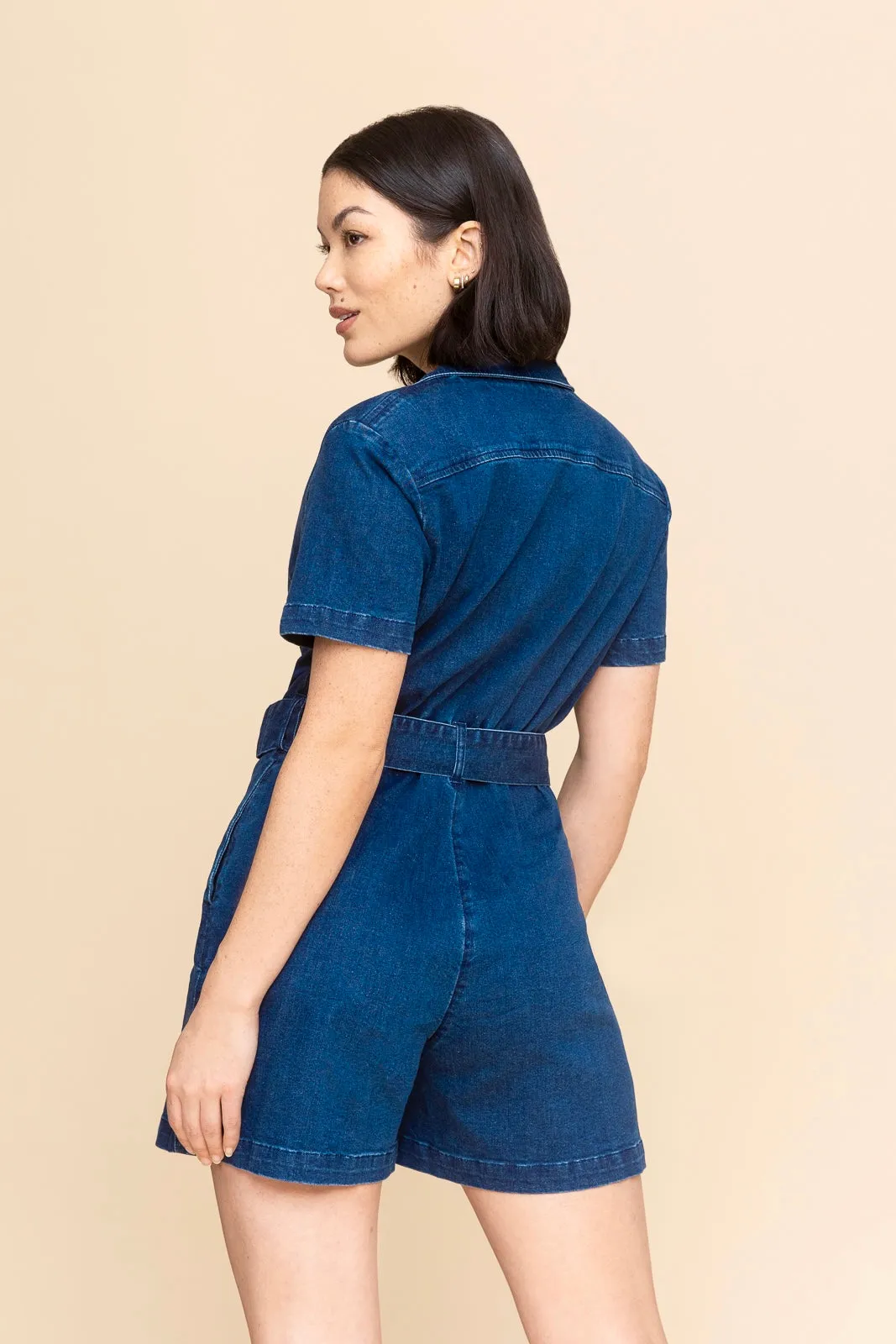 Denim Romper (Final Sale)