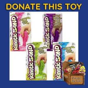 DONATE THIS TOY - Pirate Toy Fund -  Kinetic Sand - Neon Sand - 1x 2LB pack (Choose color)