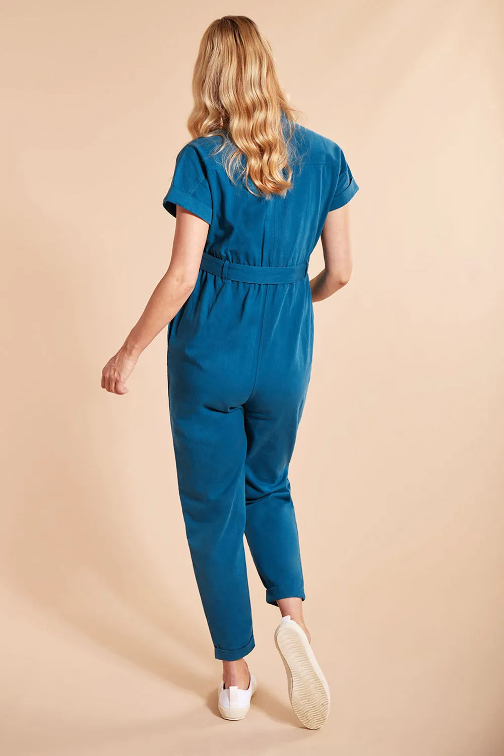 Frugi Adult Hannah Maternity Jumpsuit - Deep Sea