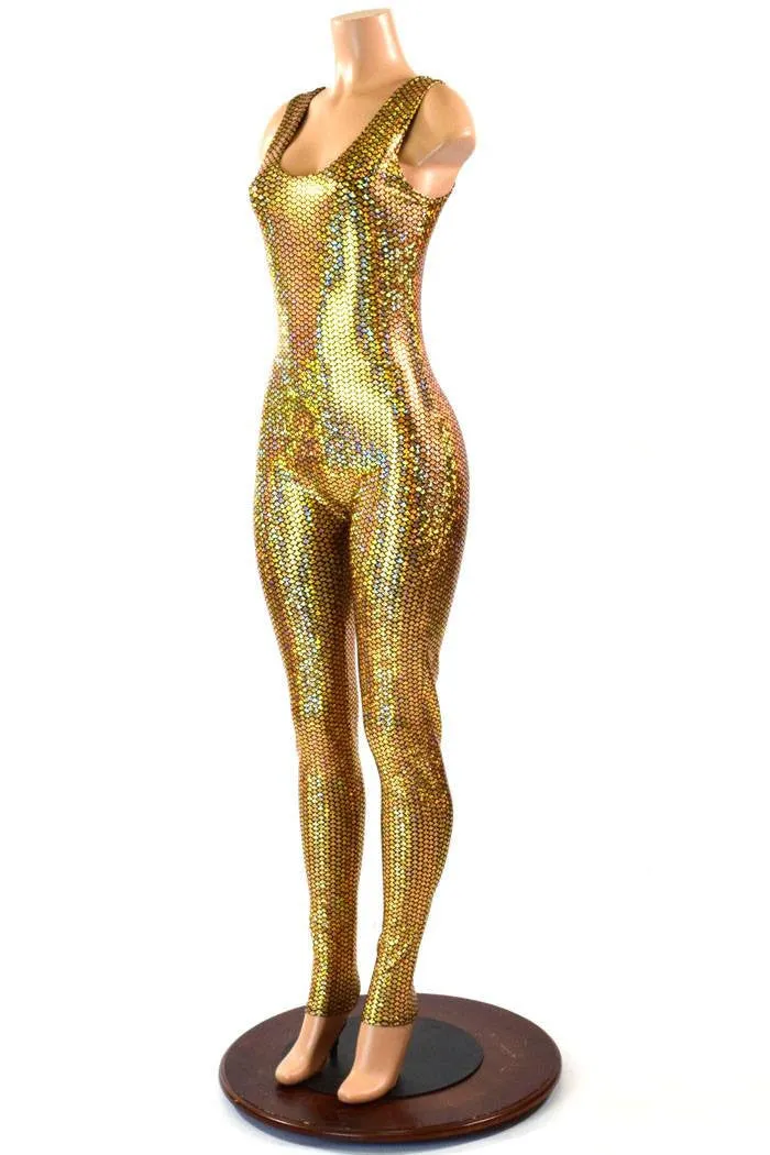 Gold Mermaid Tank Catsuit