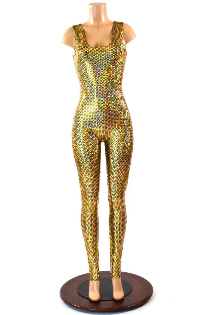 Gold Mermaid Tank Catsuit