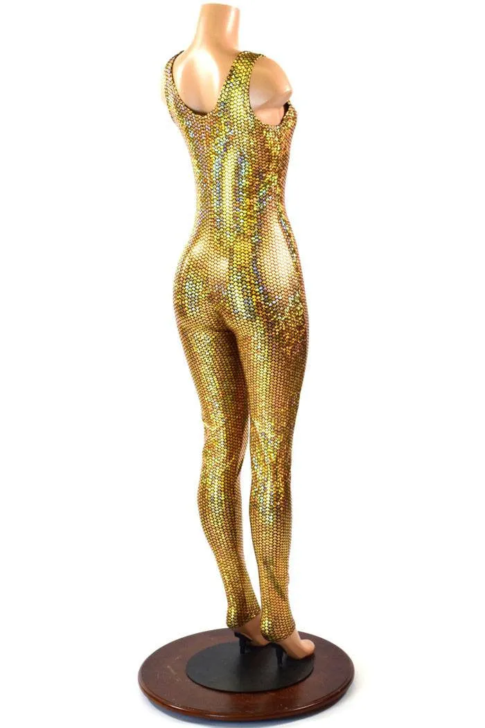 Gold Mermaid Tank Catsuit