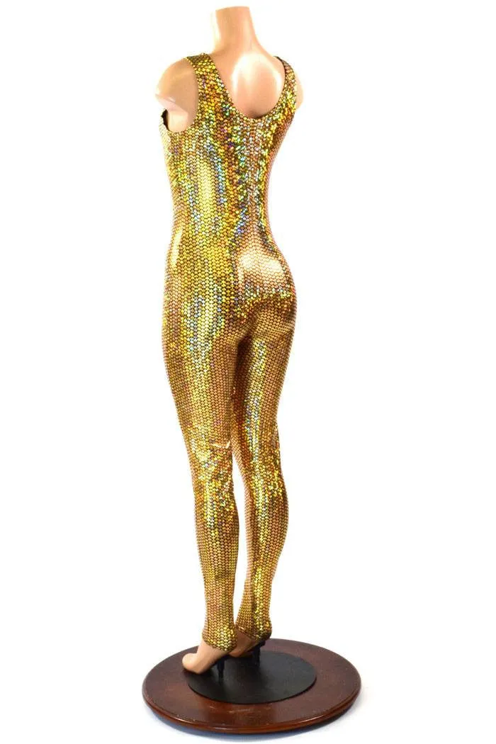 Gold Mermaid Tank Catsuit