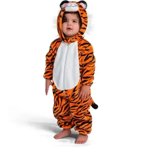 Halloween Unisex Toddler Tiger Outfit One-piece Zip-up Pajama