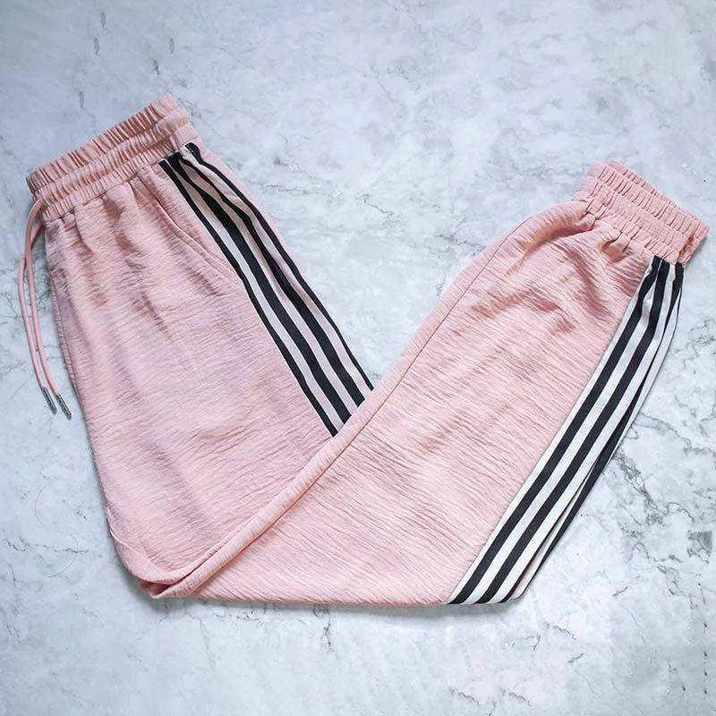 Hibiscus Striped Joggers