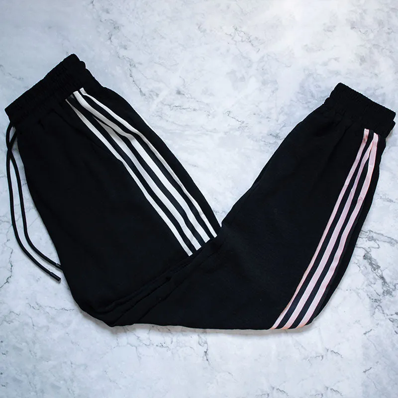 Hibiscus Striped Joggers