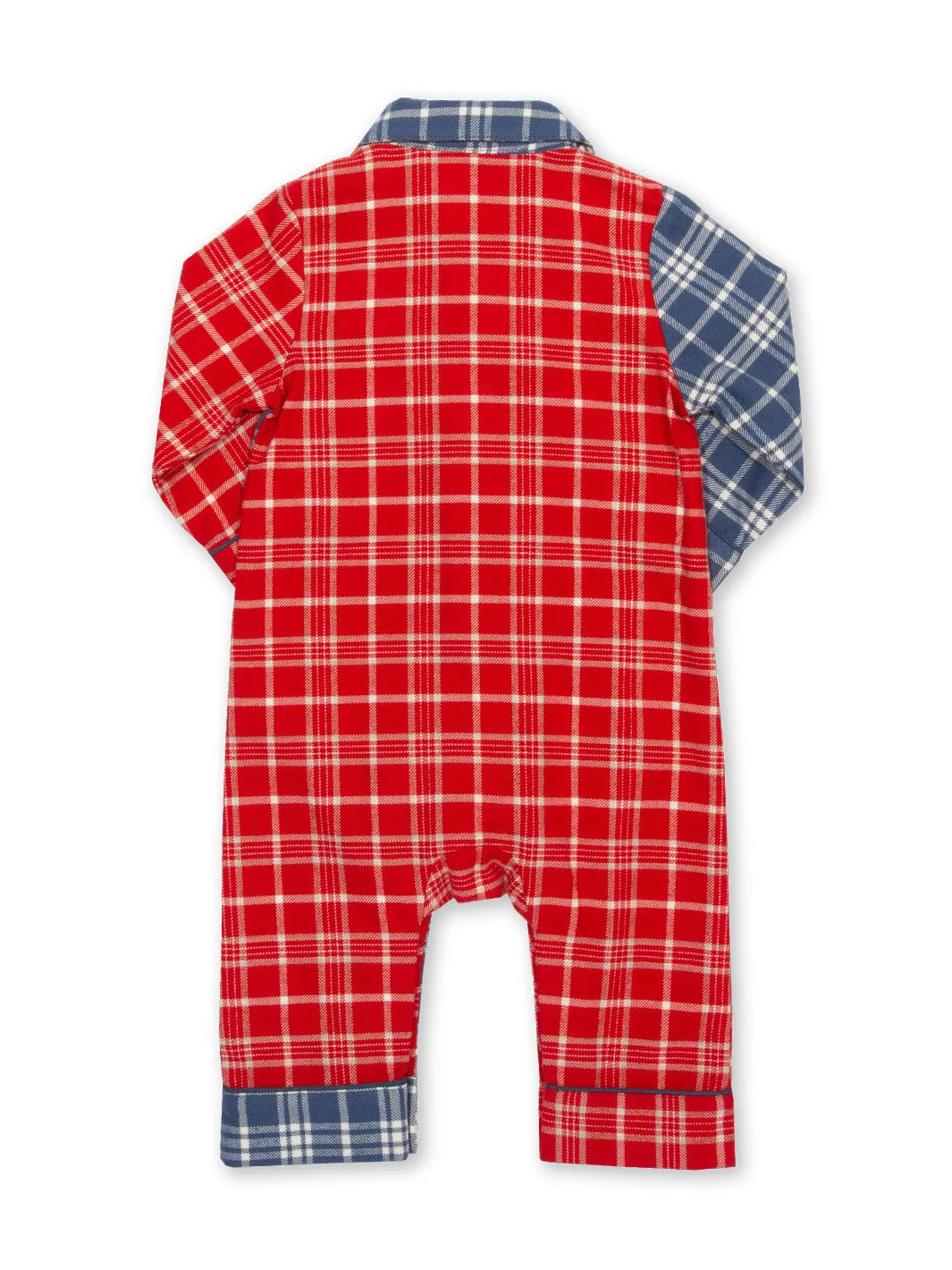 Hotchpotch check romper