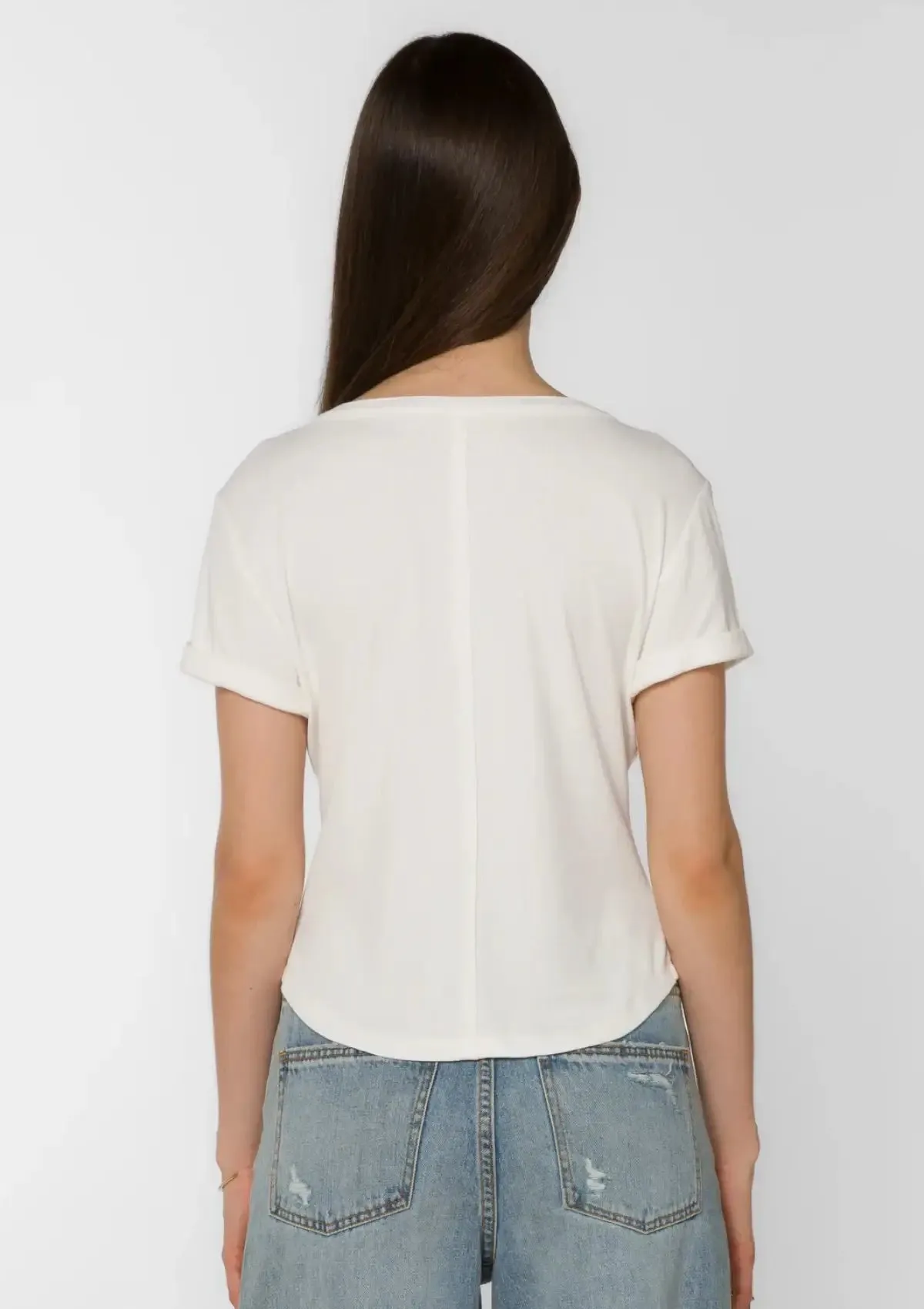 Junie Ribbed Tee Placket