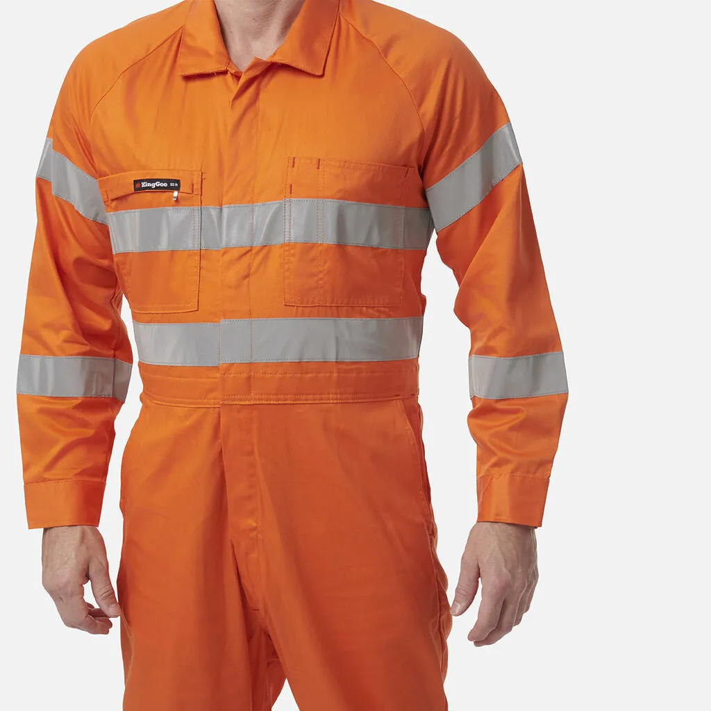 King Gee Originals Hi-Vis Lightweight Reflective Drill Work Overalls (K51305)