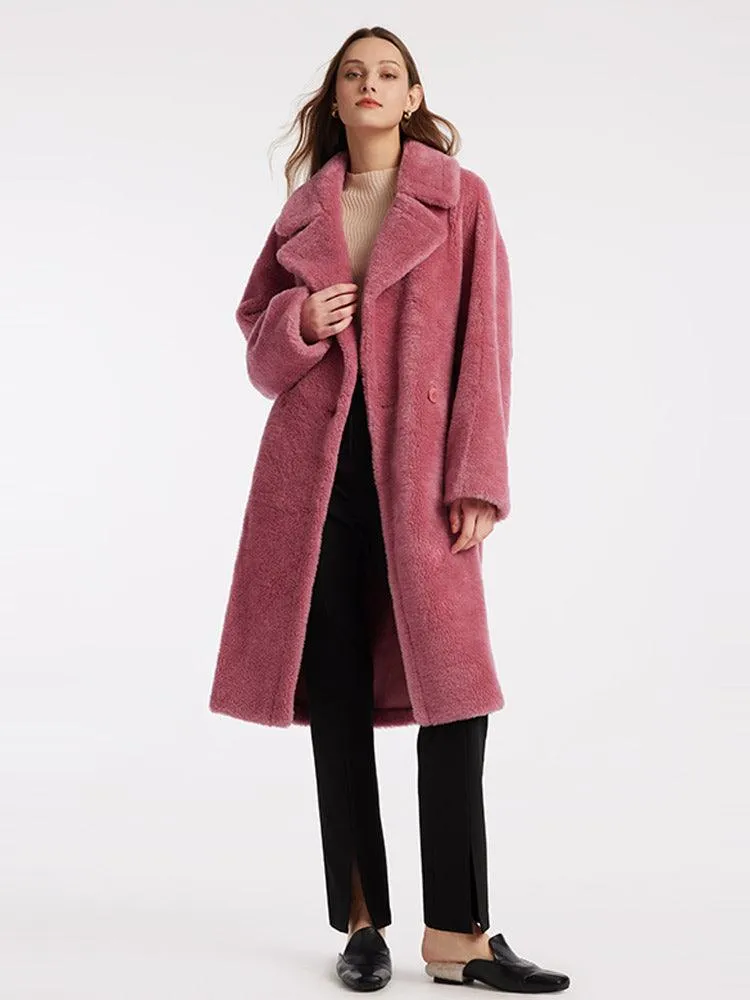 Lamb Wool Oversized Teddy Overcoat