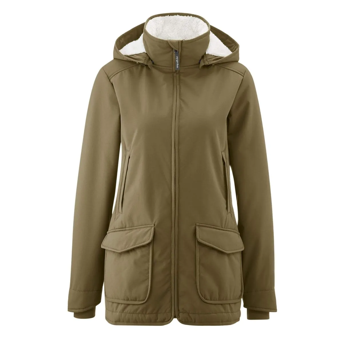 Mamalila Cosy Allrounder Softshell Maternity and Babywearing Jacket - Khaki