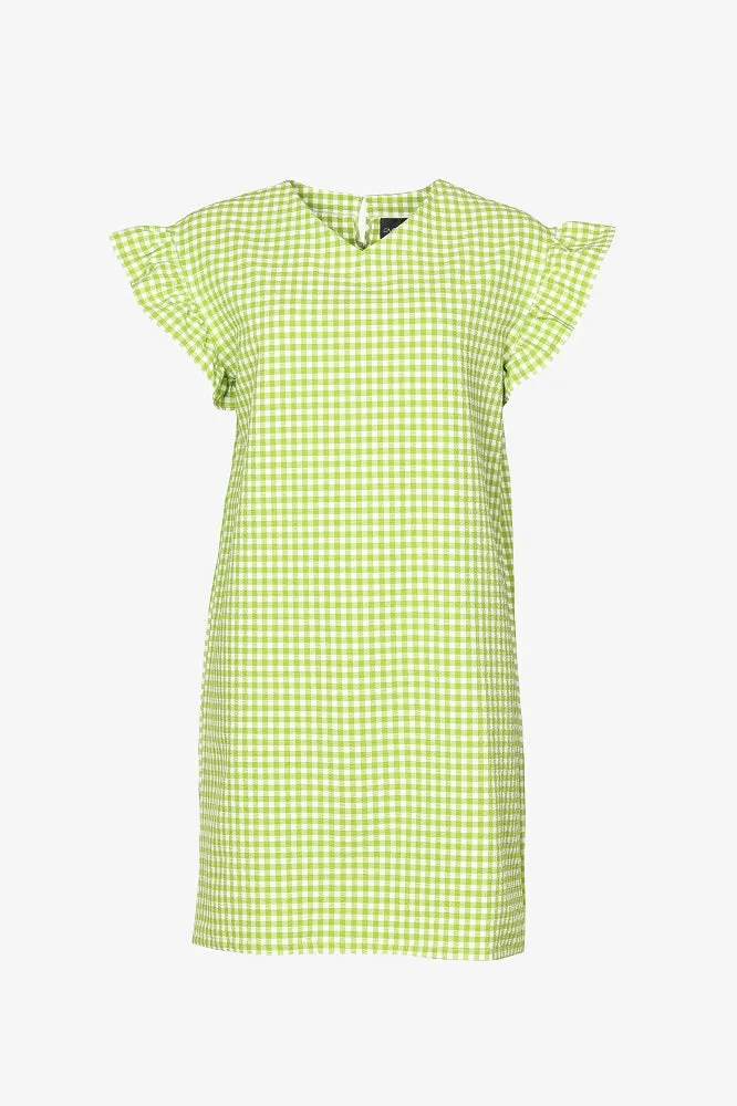 Marisol Dress Gingham Green