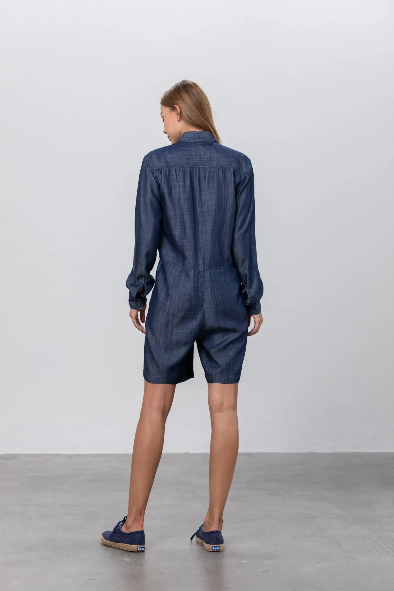 My Blue Bee Tencel Short Jumpsuit Romper