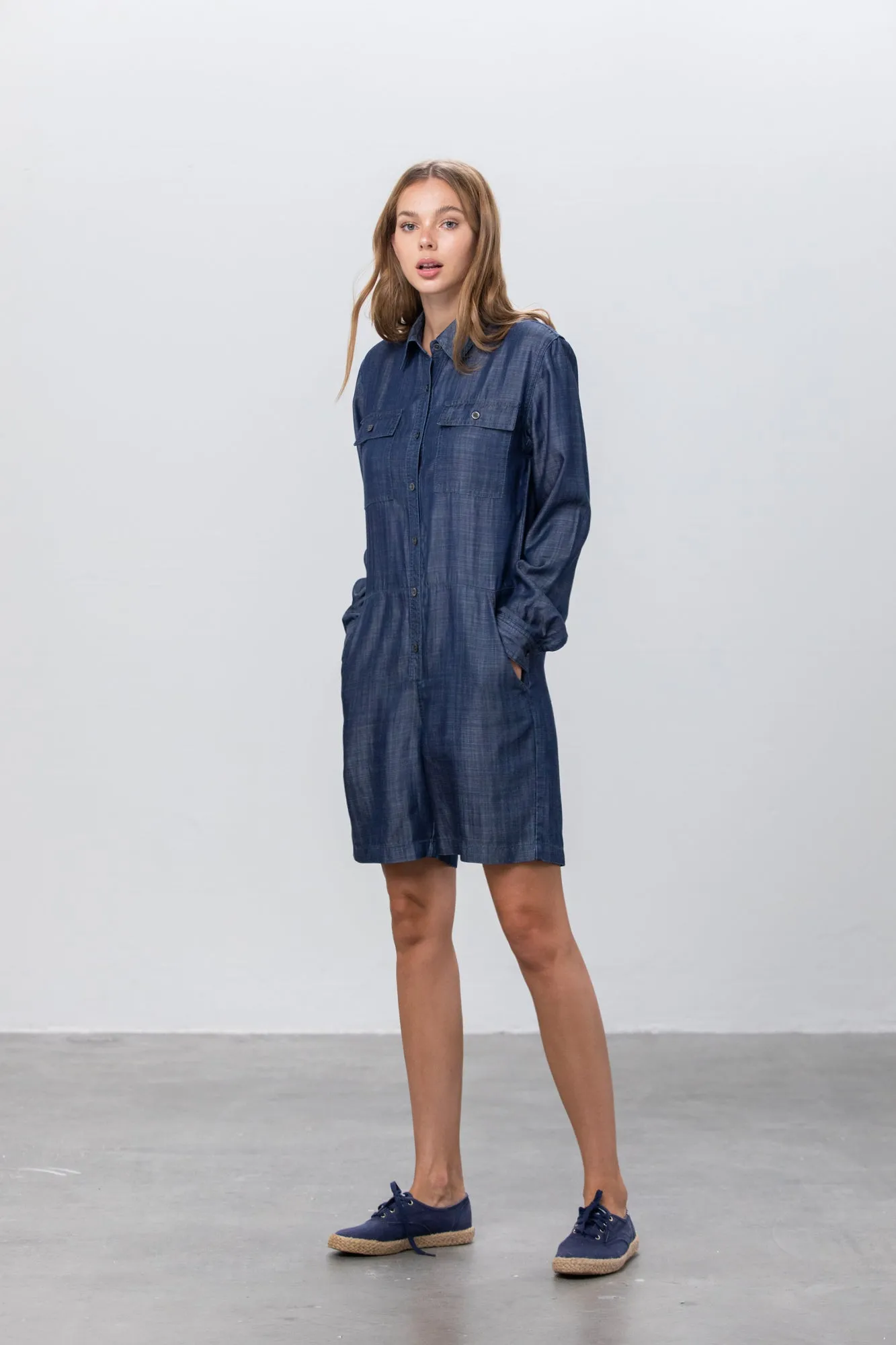 My Blue Bee Tencel Short Jumpsuit Romper