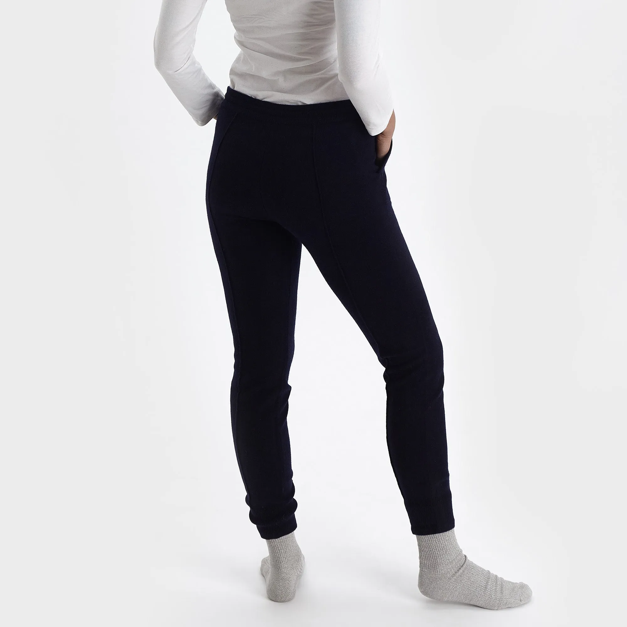 Nora Cashmere Joggers [Midnight blue]