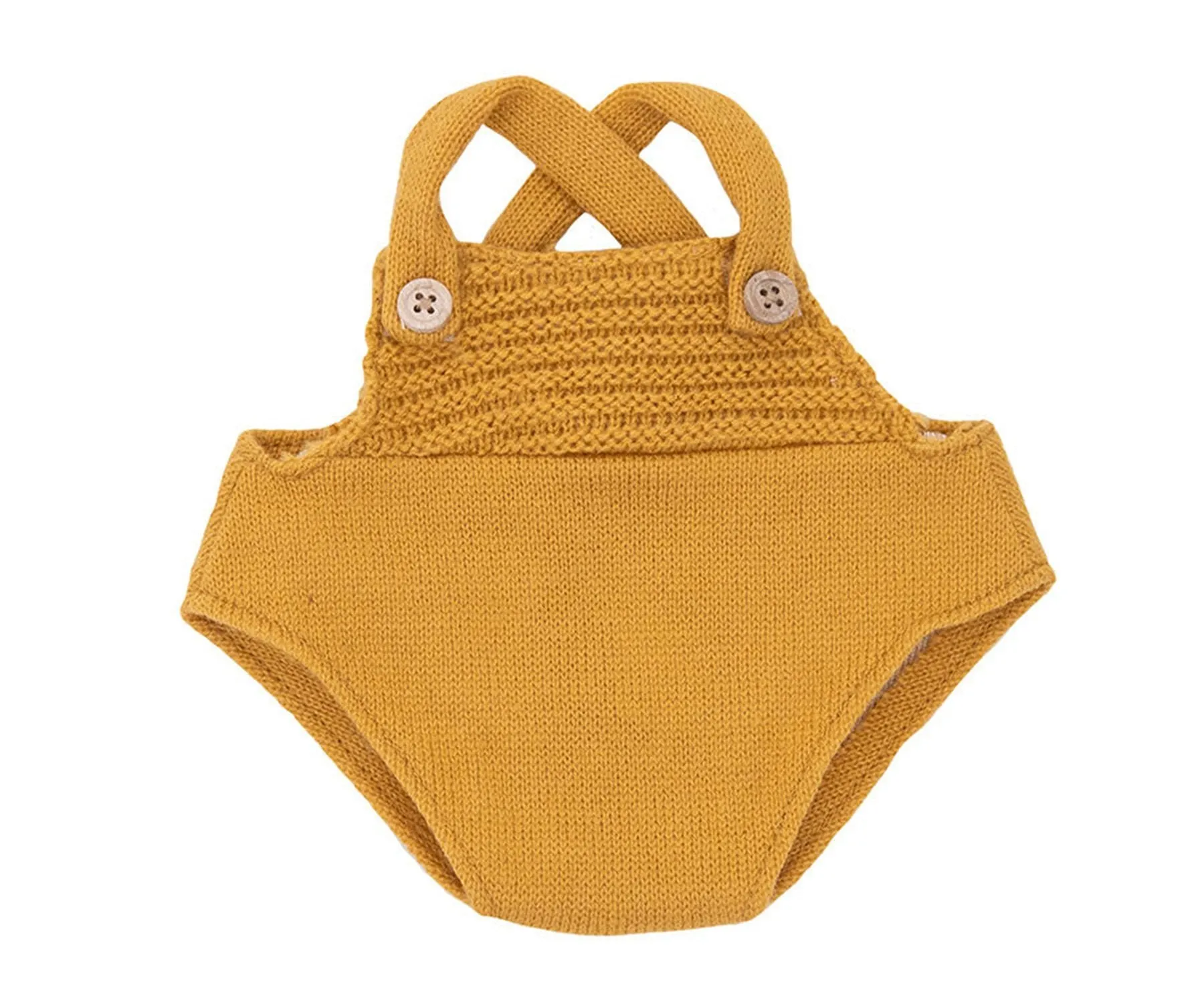 Olli Ella Dinkum Doll Romper Mustard