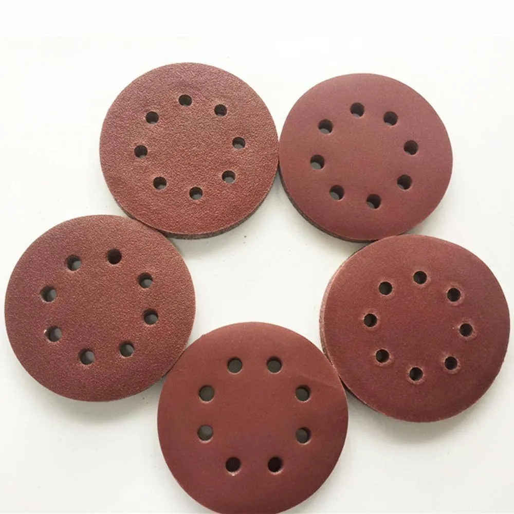 P-100 5 inch 8 Hole Sanding Discs Grind Paper Sanding Disc~2349