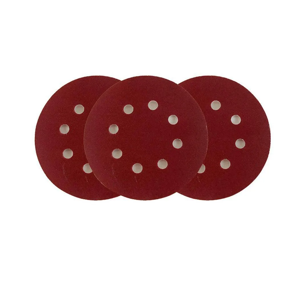 P-80 5 inch 8 Hole Sanding Discs Grind Paper Sanding Disc~2350