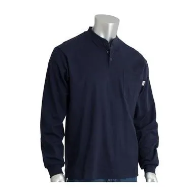 PIP 11 CAL NAVY LONG SLEEVE FR HENLEY 385-FRHNNV