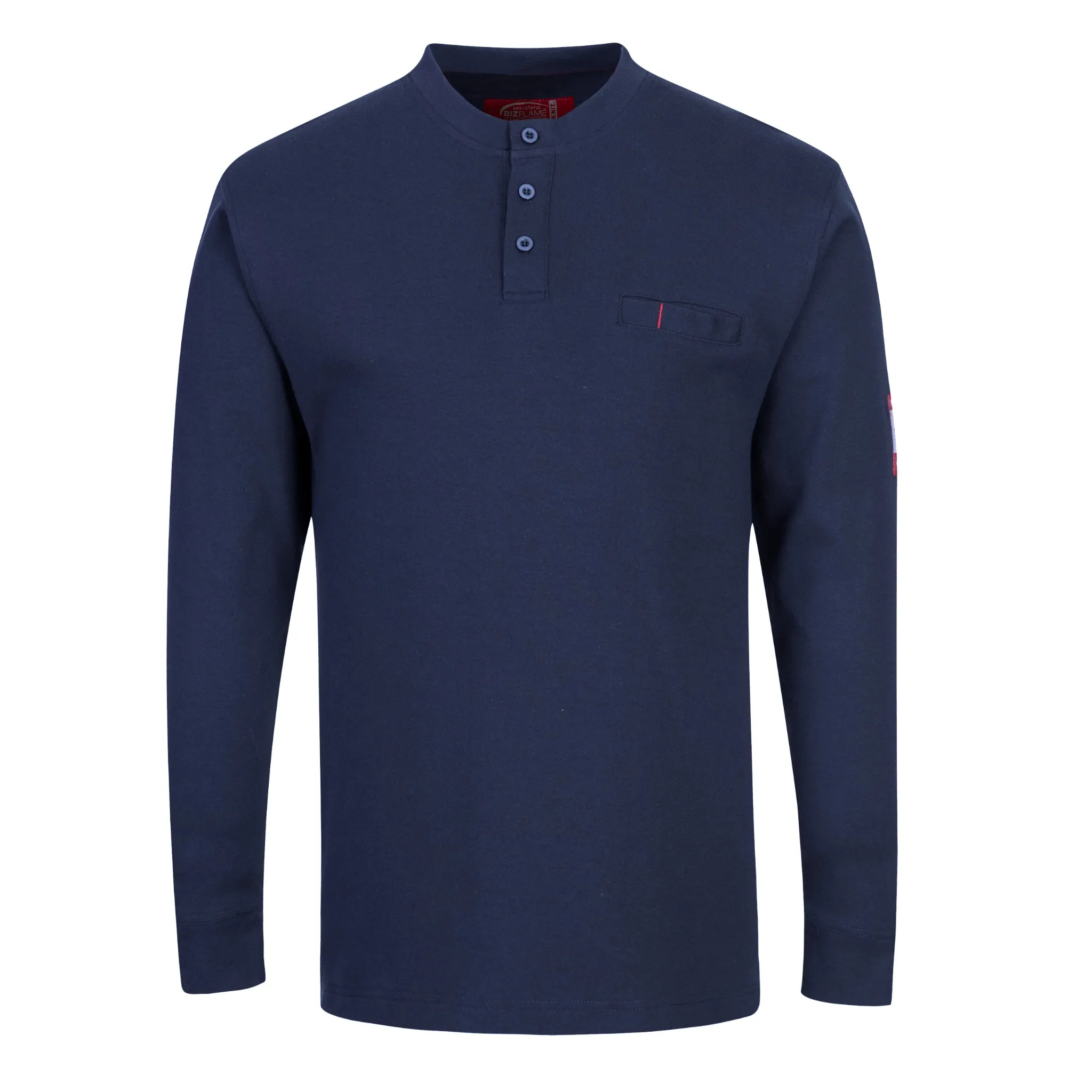 PORTWEST® Fire Resistant Anti-static Henley Long Sleeve Shirt - FR32