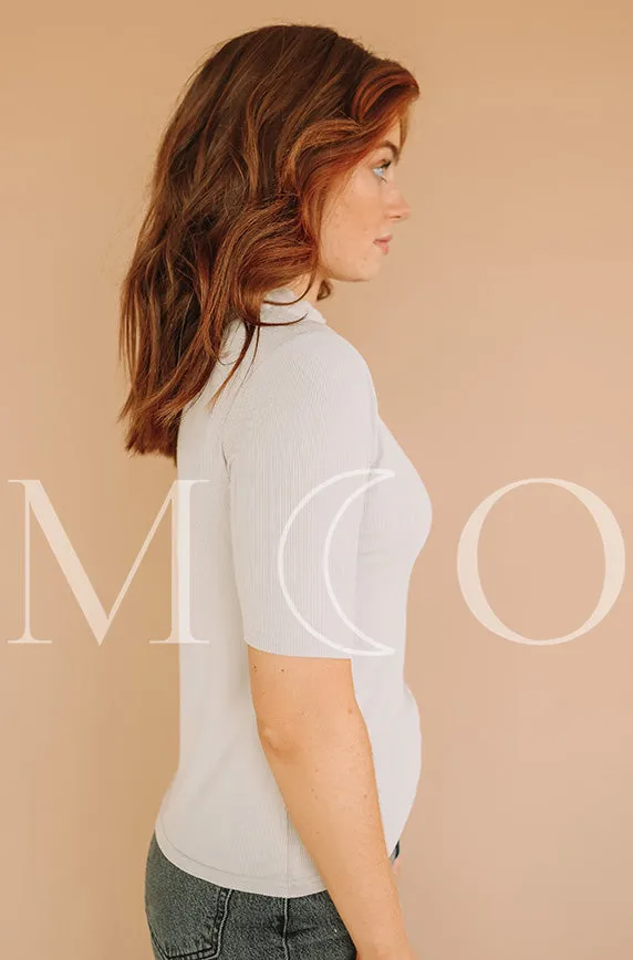 Ribbed Sand MCO Top