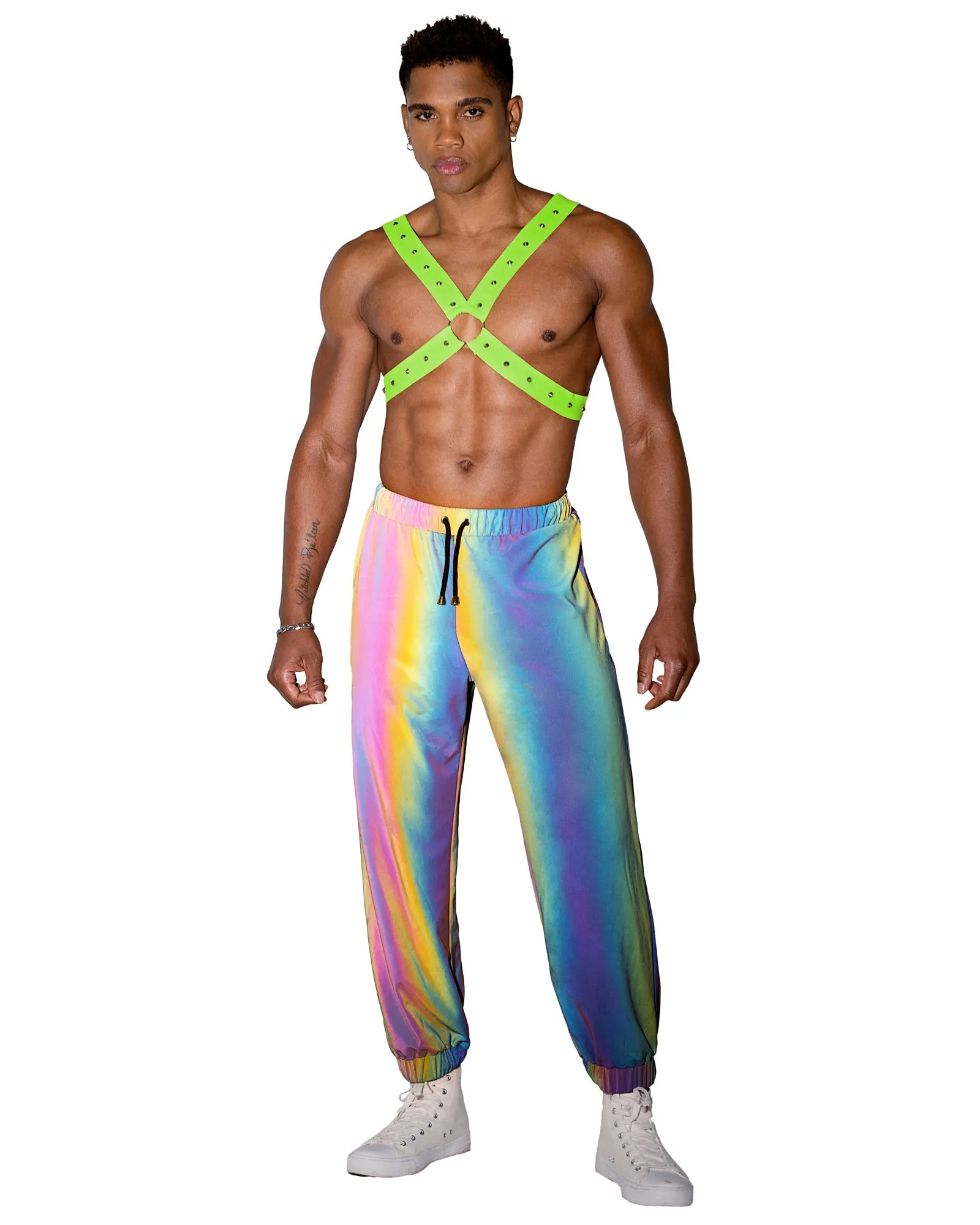 Roma Reflective Unisex Joggers - Rave & Festival Wear