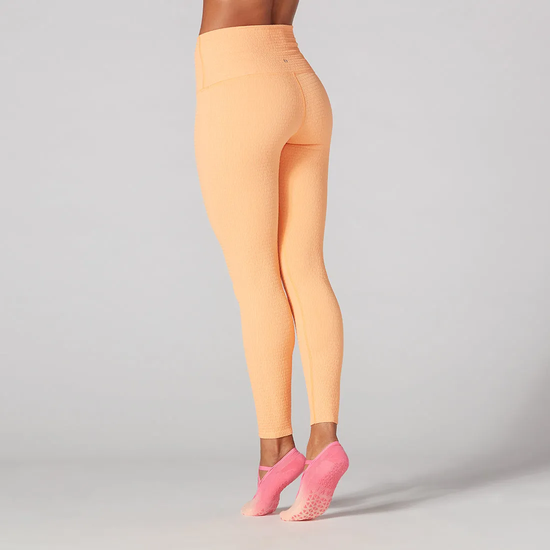 Seersucker High Waisted 7/8 Leggings *