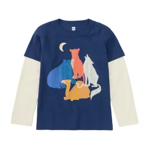 Tea Animal Friend Layered Tee