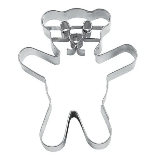 Teddy Bear Cookie Cutter 7cm with Embossed Face