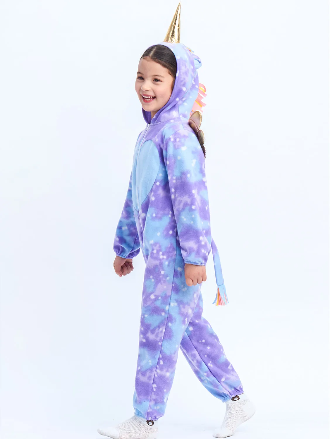 Unicorn Pajamas for Kids Animal Sleepwear Girls Flannel Romper