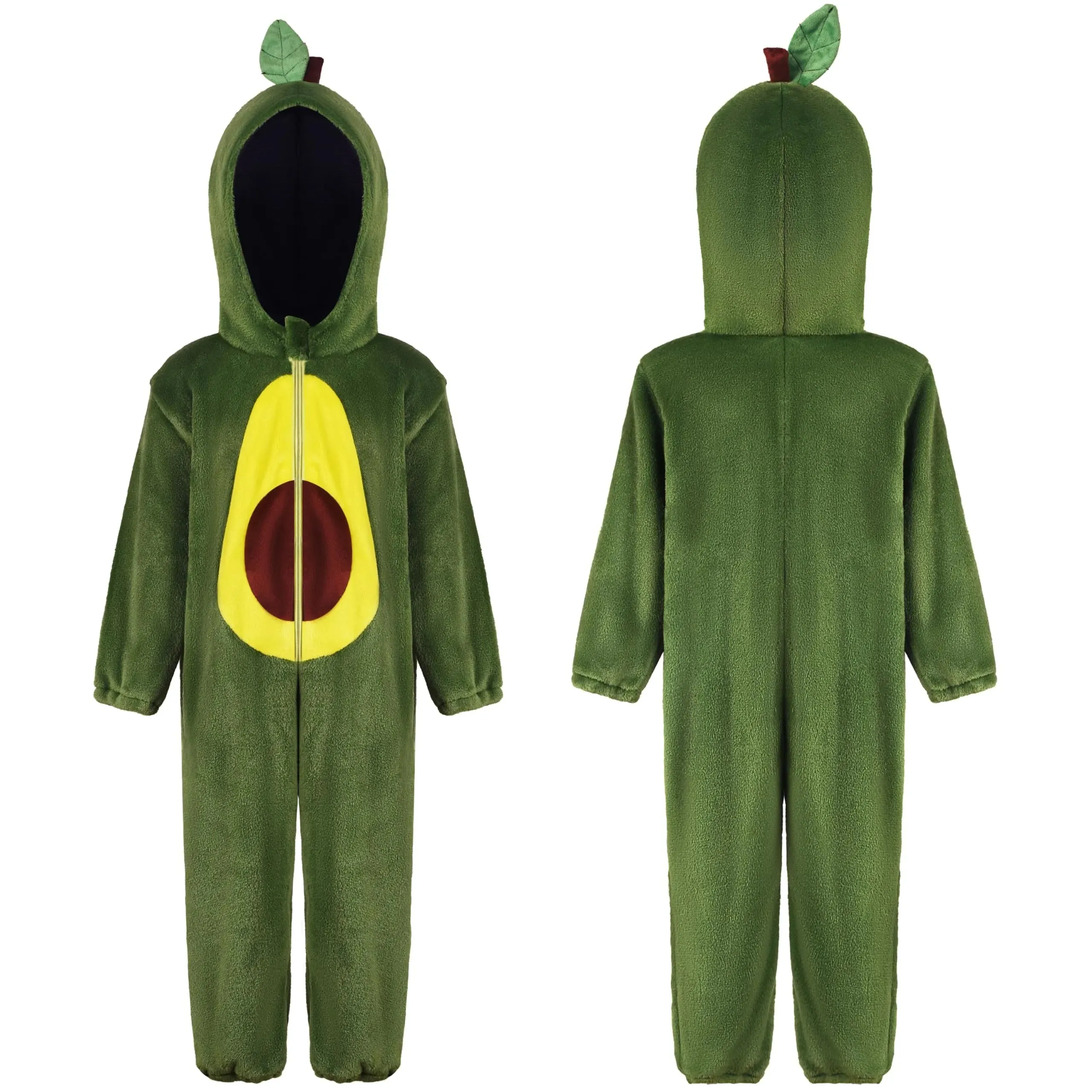 Unisex Baby Avocado Romper Green Fruit One-piece Pajama